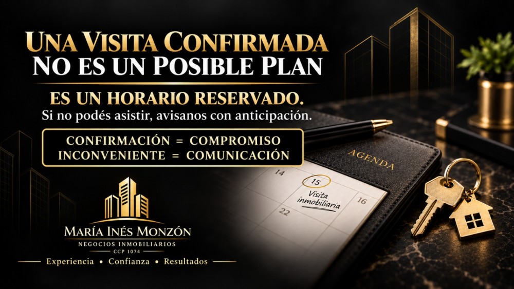 Una visita confirmada, un horario reservado